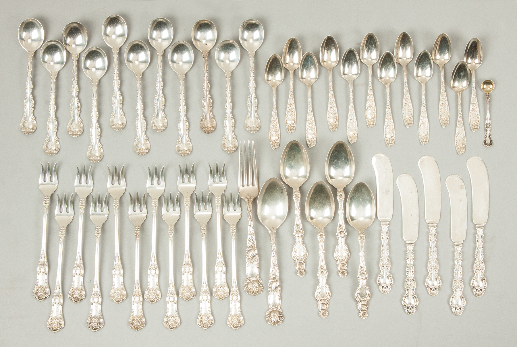 Appraisal: Group of Various Sterling Coin Silver Flatware Gorham Whiting Dominick