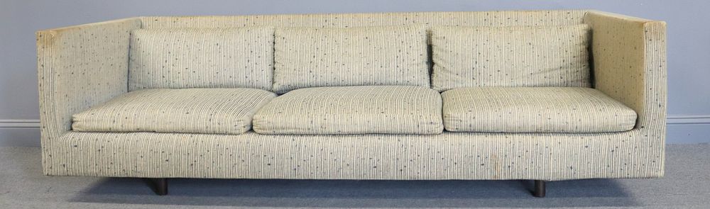 Appraisal: Midcentury Harvey Prober Upholstered Sofa Nice lines and comes with