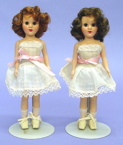 Appraisal: doll Pair of MIB HP Sandra Sue dolls Box is