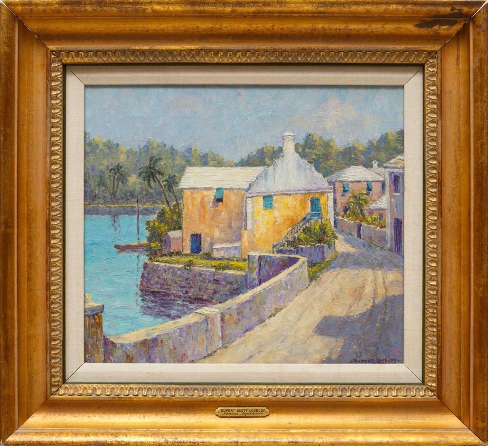 Appraisal: Rupert Scott Lovejoy American Maine - Flatts Village Bermuda c