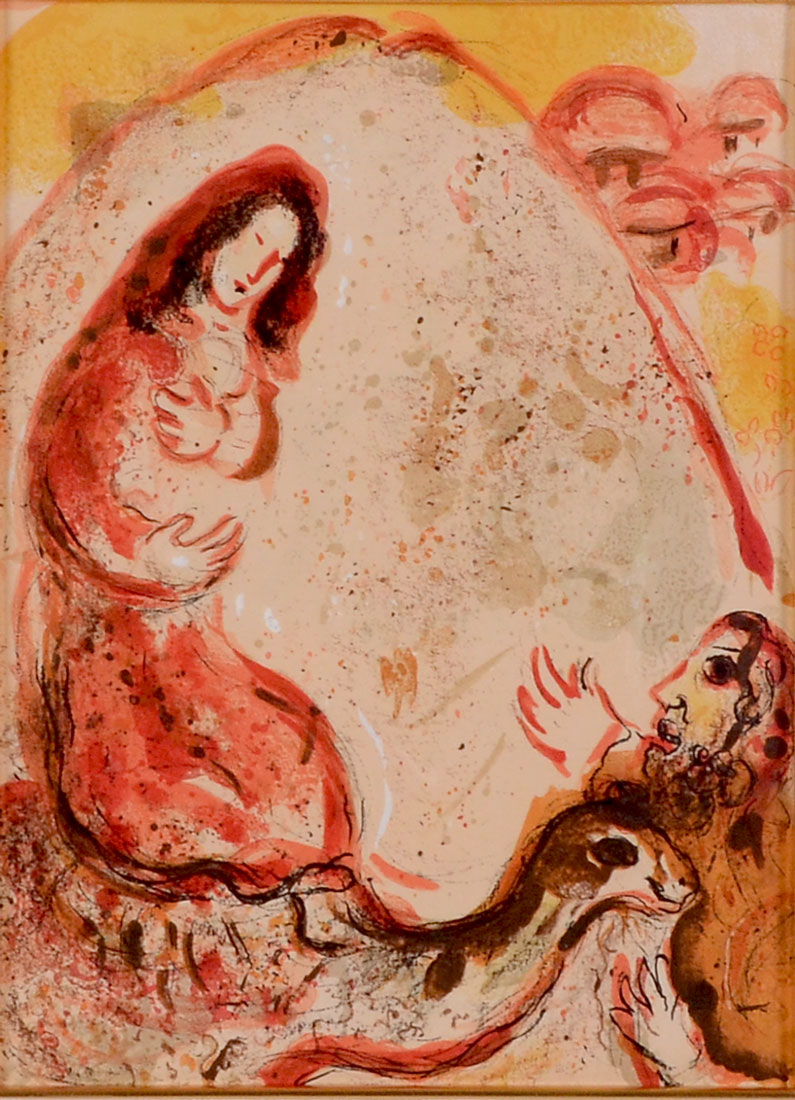 Appraisal: CHAGALL Marc Russian - ''Rachel Steals Her Father's Graven Images''