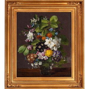 Appraisal: Otto Didrik Ottesen Danish Still life with Bouquet oil on