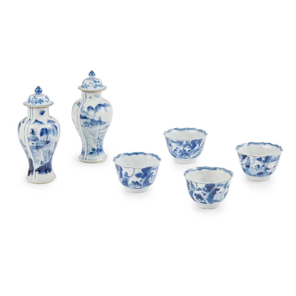 Appraisal: A PRIVATE SCOTTISH COLLECTION LOT - GROUP OF SIX BLUE