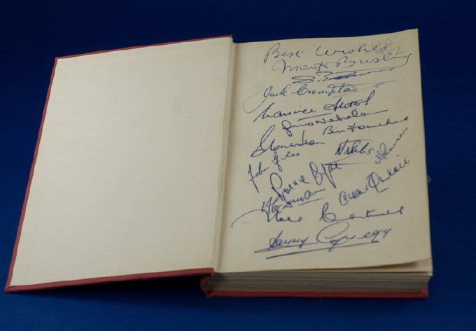 Appraisal: Autographed Matt Busby Book My Story Including autographs to the