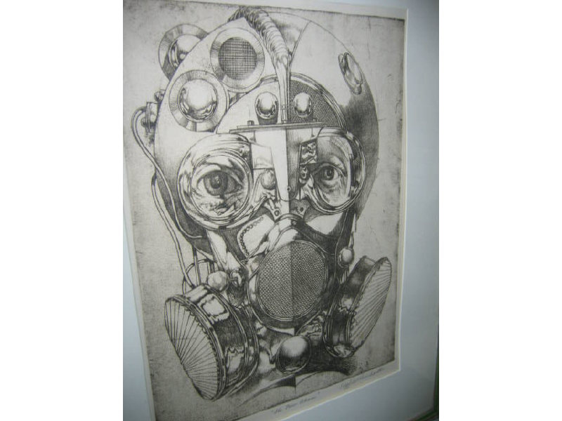 Appraisal: SIEGFRIED REINHARDT AMERICAN - THE NEW ADAM etching numbered titled