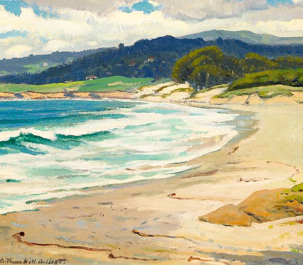 Appraisal: n a Arthur Hill Gilbert American - Carmel Beach signed