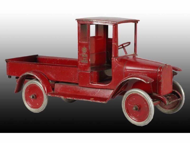 Appraisal: Pressed Steel Buddy L Red Baby Toy Truck Description ''