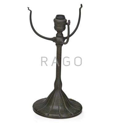 Appraisal: TIFFANY STUDIOS Lamp base New York ca Bronze single socket