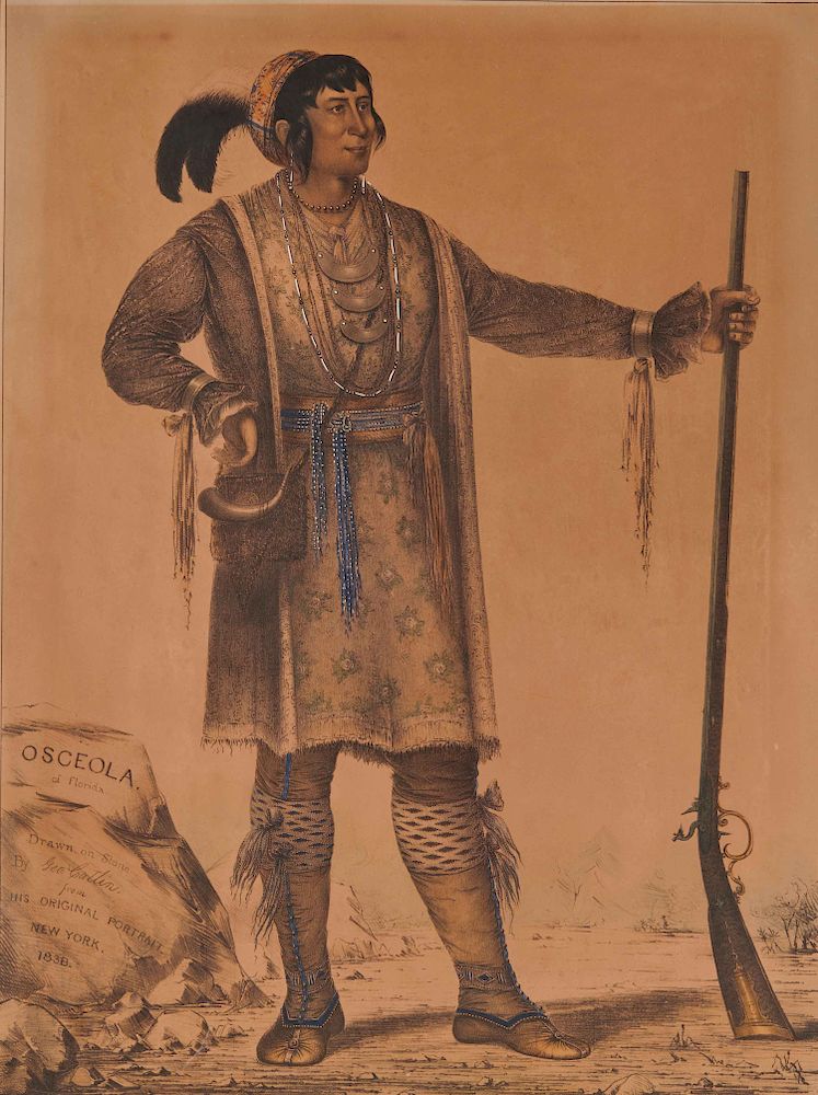 Appraisal: GEORGE CATLIN American - Osceola of Florida GEORGE CATLIN American