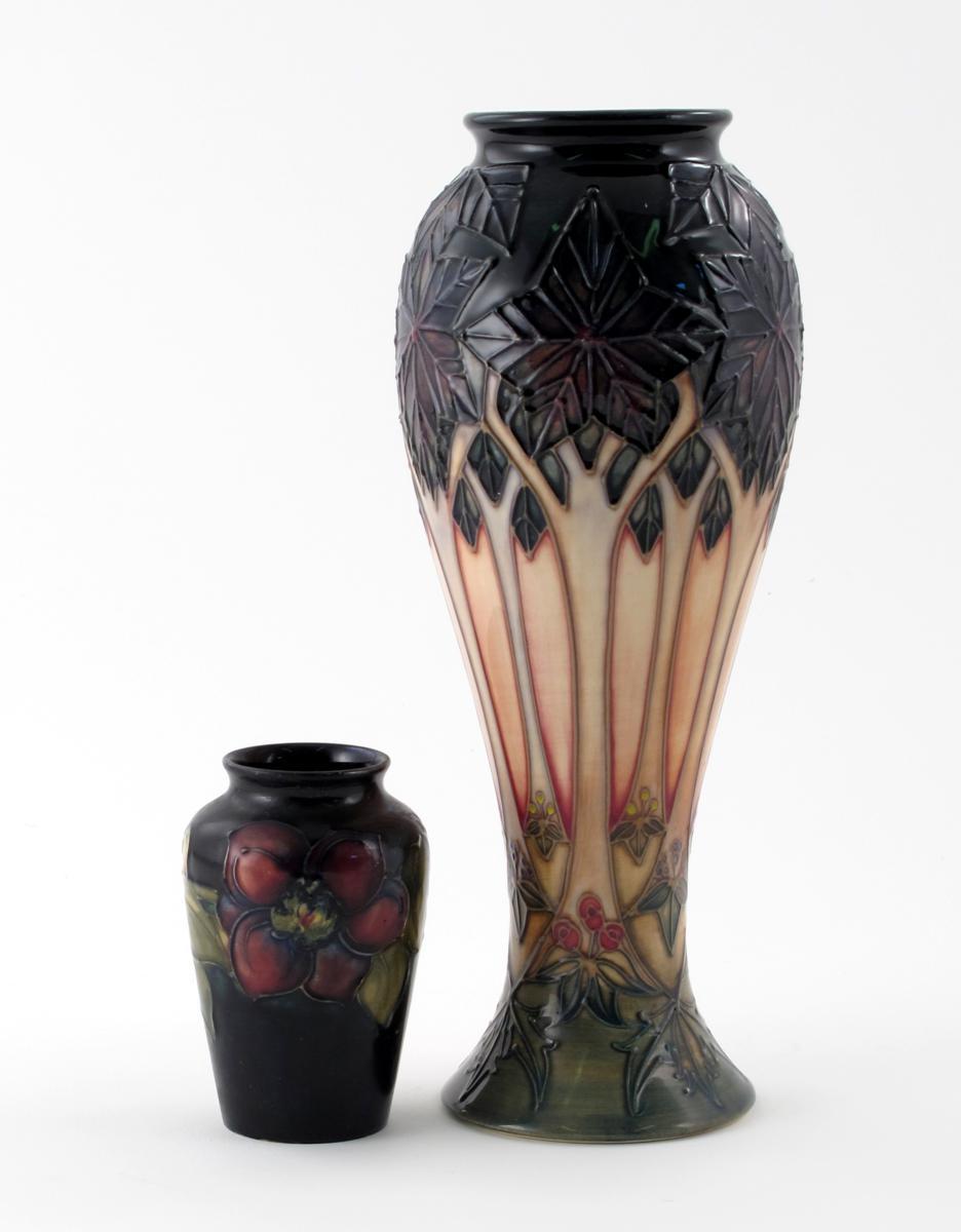 Appraisal: Clematis a Moorcroft Pottery vase designed by Walter Moorcroft