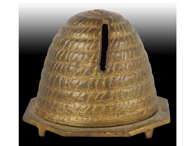 Appraisal: Cast Iron Beehive Still Bank Description Made by Kyser Rex