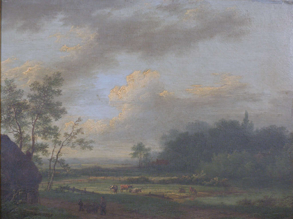 Appraisal: Probably Dutch th c A Tranquil Afternoon oil on panel