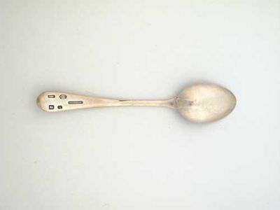 Appraisal: A rare George III 'Darby patent' coffee spoon scratched with