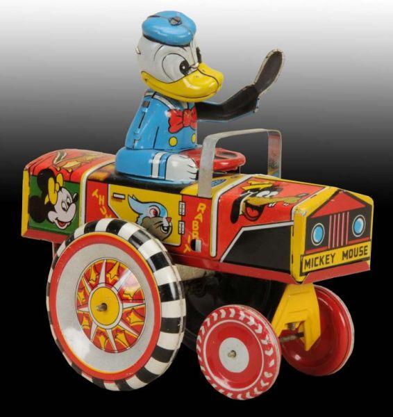 Appraisal: Linemar Disney Donald Duck Dipsy Car Wind-Up O B Description