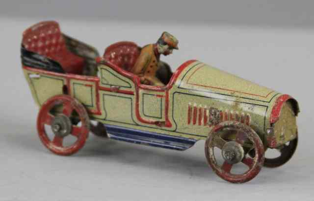 Appraisal: AUTO PENNY TOY Tin body kico open tourer done in