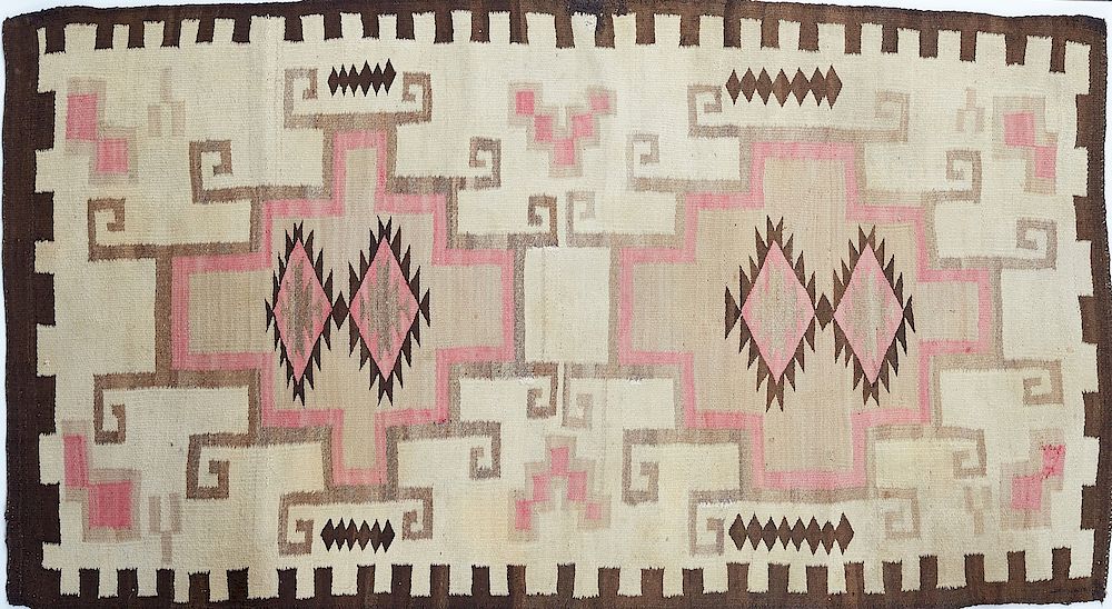 Appraisal: Navajo Blanket Rug Weaving Early s One Navajo rug or