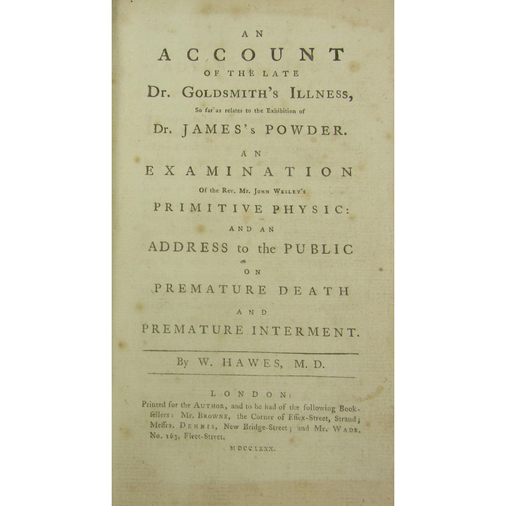 Appraisal: Royal Humane Society - Hawes William An Account of the