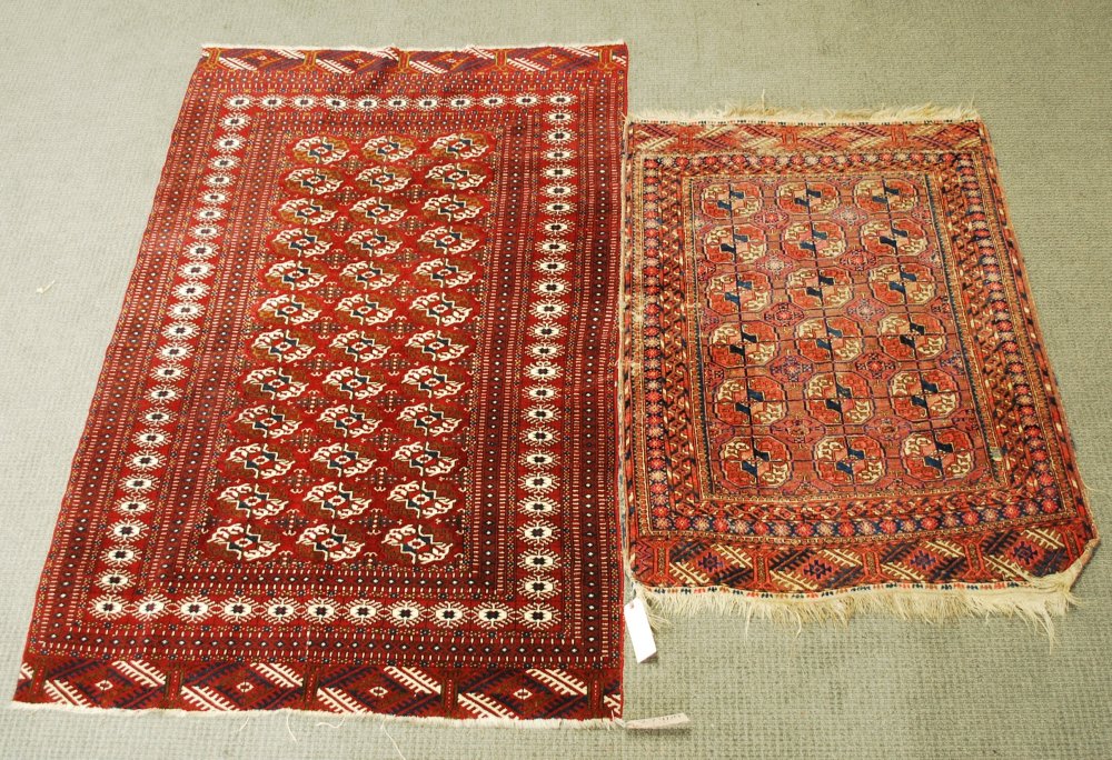 Appraisal: Bokhara and Tekke Small Rugs Pakistan West Turkestan th century