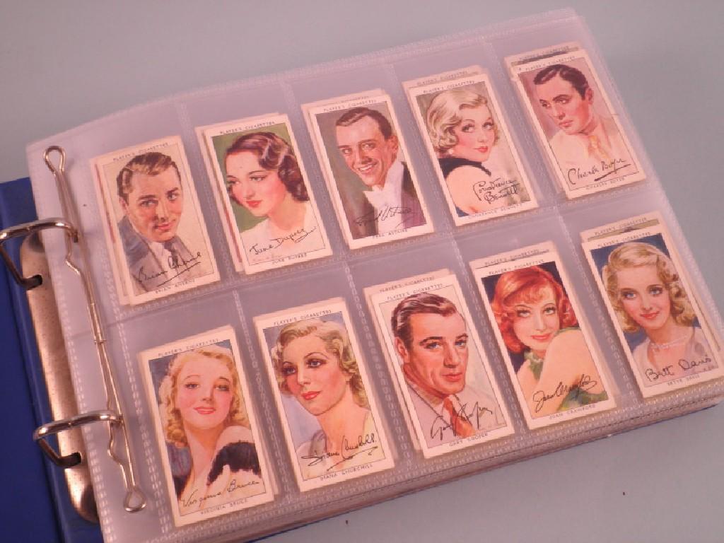 Appraisal: An album of cigarette cards related to Stage and Screen