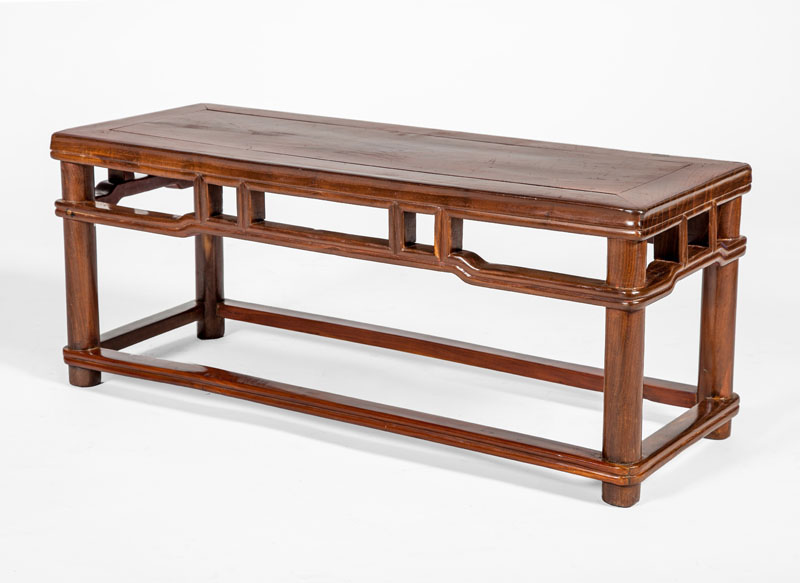 Appraisal: CHINESE STAINED HARDWOOD LOW TABLE x x in Estimate -