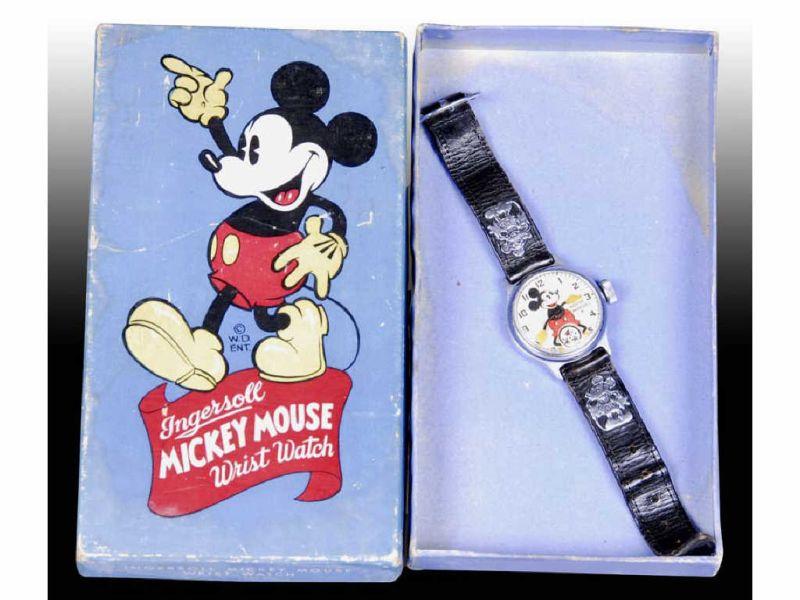 Appraisal: Ingersoll Walt Disney Mickey Mouse Wristwatch Description Watch Second hand