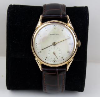 Appraisal: Longines vintage men's watch Longines vintage men's watch Gold case