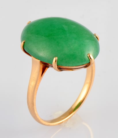 Appraisal: KY X mm oval aventurine cabochon Size gms Provenance Estate