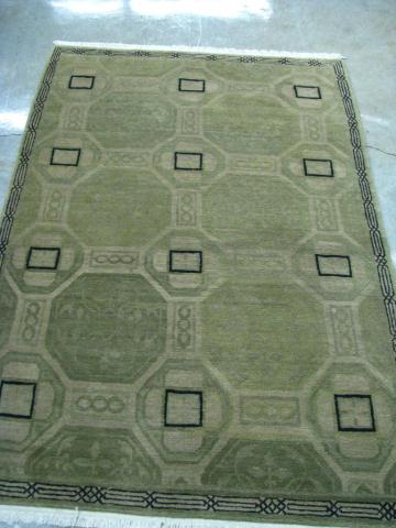 Appraisal: Tufenkien Tibetan Rug ' x ' in tones of olive