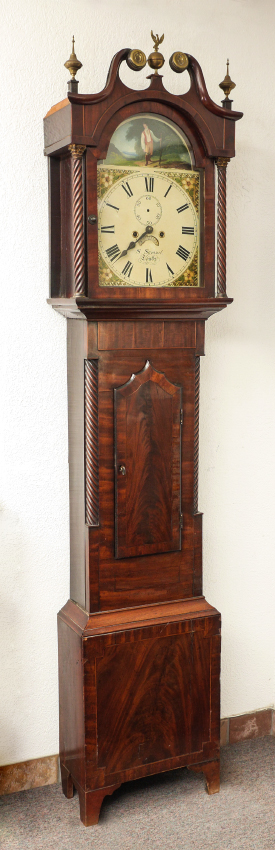 Appraisal: SAMUEL SAMUEL ENGLISH MAHOGANY LONGCASE CLOCK Circa late th to