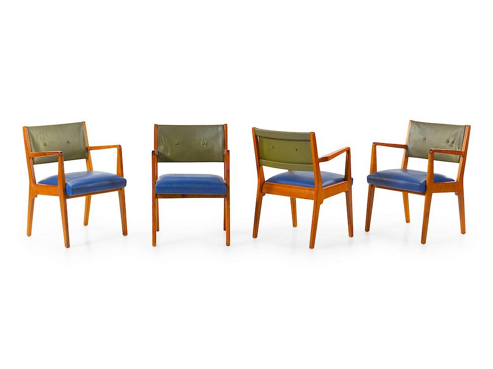 Appraisal: Jens Risom Danish - Set of Four Dining Chairs Risom