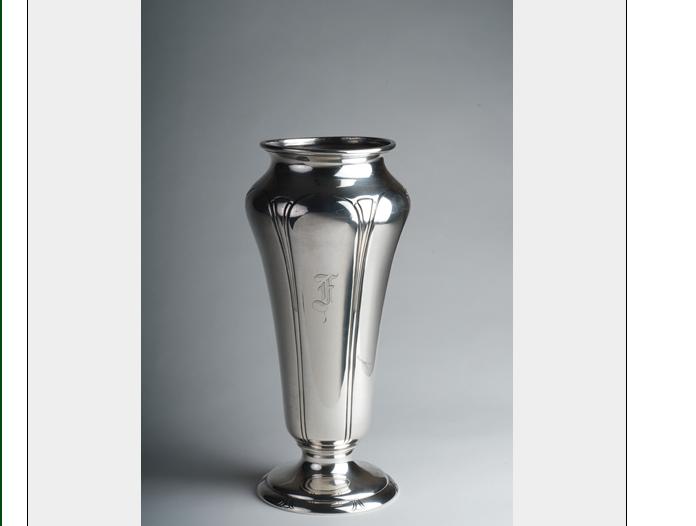 Appraisal: AMERICAN SILVER 'DEBUTANTE' PATTERN VASE RICHARD DIMES CO THE PATTERN