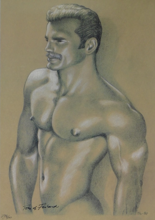 Appraisal: TOM OF FINLAND MUSTACHIOED MALE NUDE LIMITED PRINT Tom of