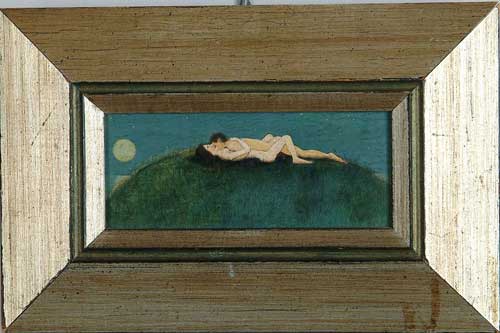 Appraisal: ATTRIBUTED TO ROCKWELL KENT American - MOONGLOW Small oil on