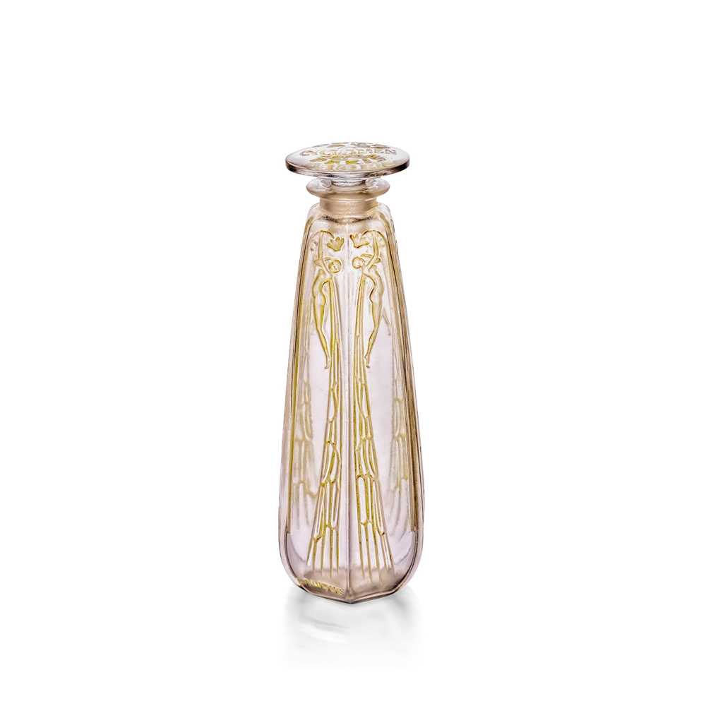 Appraisal: REN LALIQUE FRENCH - CYCLAMEN SCENT BOTTLE COTY designed clear