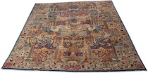 Appraisal: Antique ZirKhaki Carpet A fantastic ZirKhaki carpet with a very