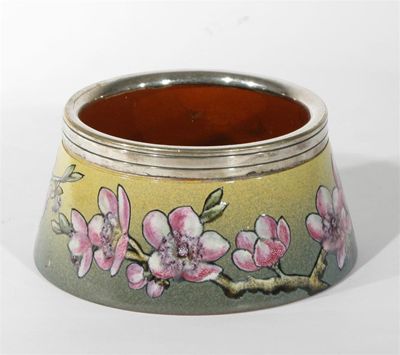 Appraisal: A Linthorpe Pottery bowl model no painted with prunus blossom