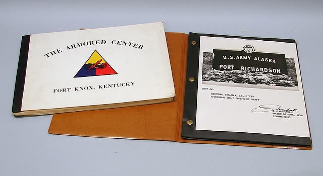 Appraisal: Grouping of two albums for visits to Fort Knox Kentucky