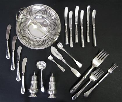 Appraisal: Collection of sterling silver table ware th and th century