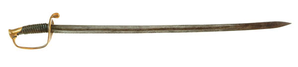 Appraisal: CONFEDERATE FOOT OFFICER'S SWORD Sword made by DeWitt of Columbus