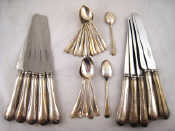 Appraisal: A set of twelve silver rattail pattern coffee spoons Hutton