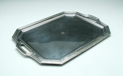 Appraisal: Tiffany amp Co sterling tray rectangular with squared off corners