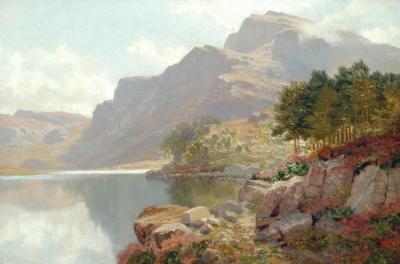 Appraisal: EDWIN ALFRED PETTITT Midday Llyn Cwm Bycham North Wales signed