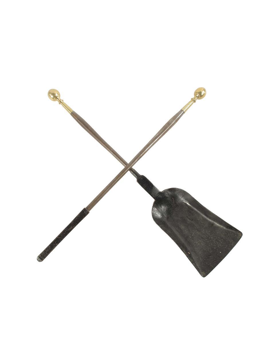 Appraisal: A th century steel and brass oversized coal shovel