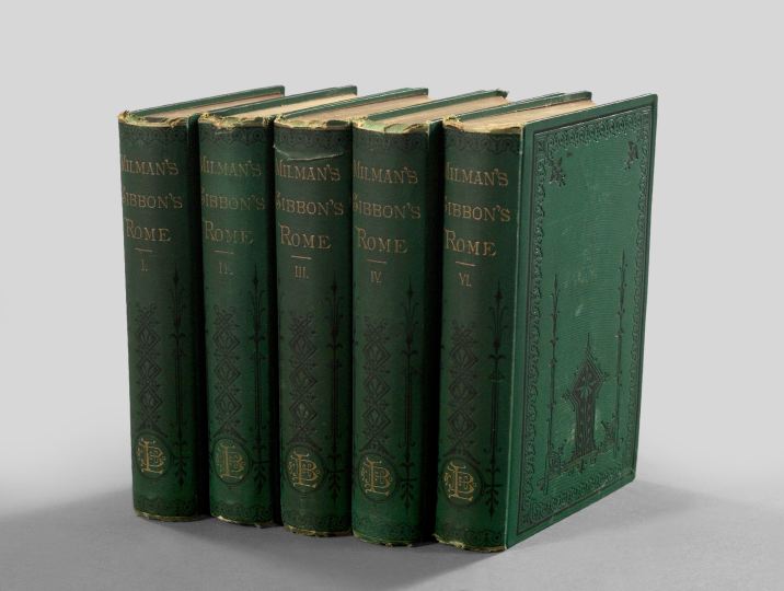 Appraisal: Five-Volume Victorian Set of Edward Gibbon's famed The History of