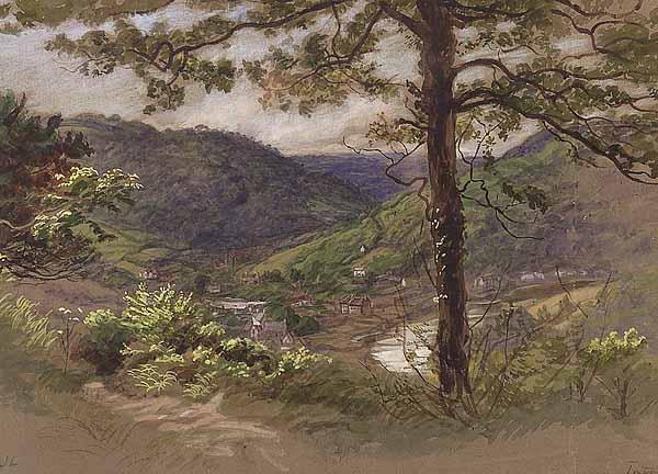 Appraisal: Attributed to James Thomas Linnell British - Tintern Abbey and