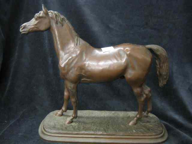 Appraisal: Bronzed Statue of a Horse fine detail deco era ''