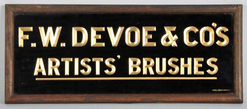 Appraisal: F W Devoe Co Artist Sign Description Made by the