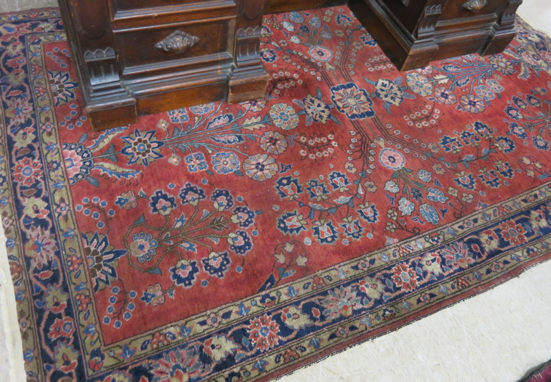 Appraisal: SEMI-ANTIQUE PERSIAN SAROUK AREA RUG Arak region northeastern Iran featuring