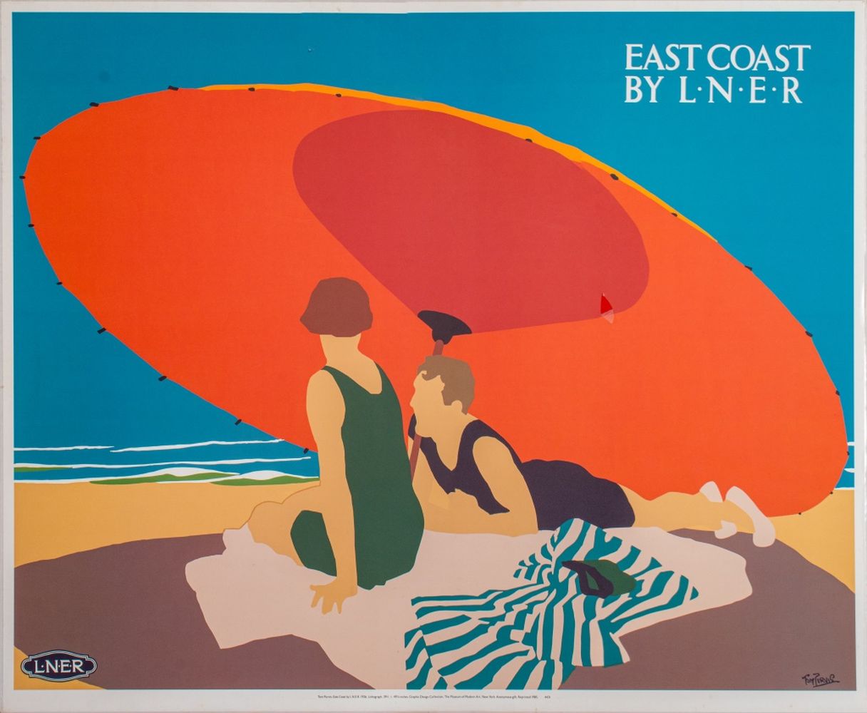 Appraisal: TOM PURVIS EAST COAST BY L N E R POSTER