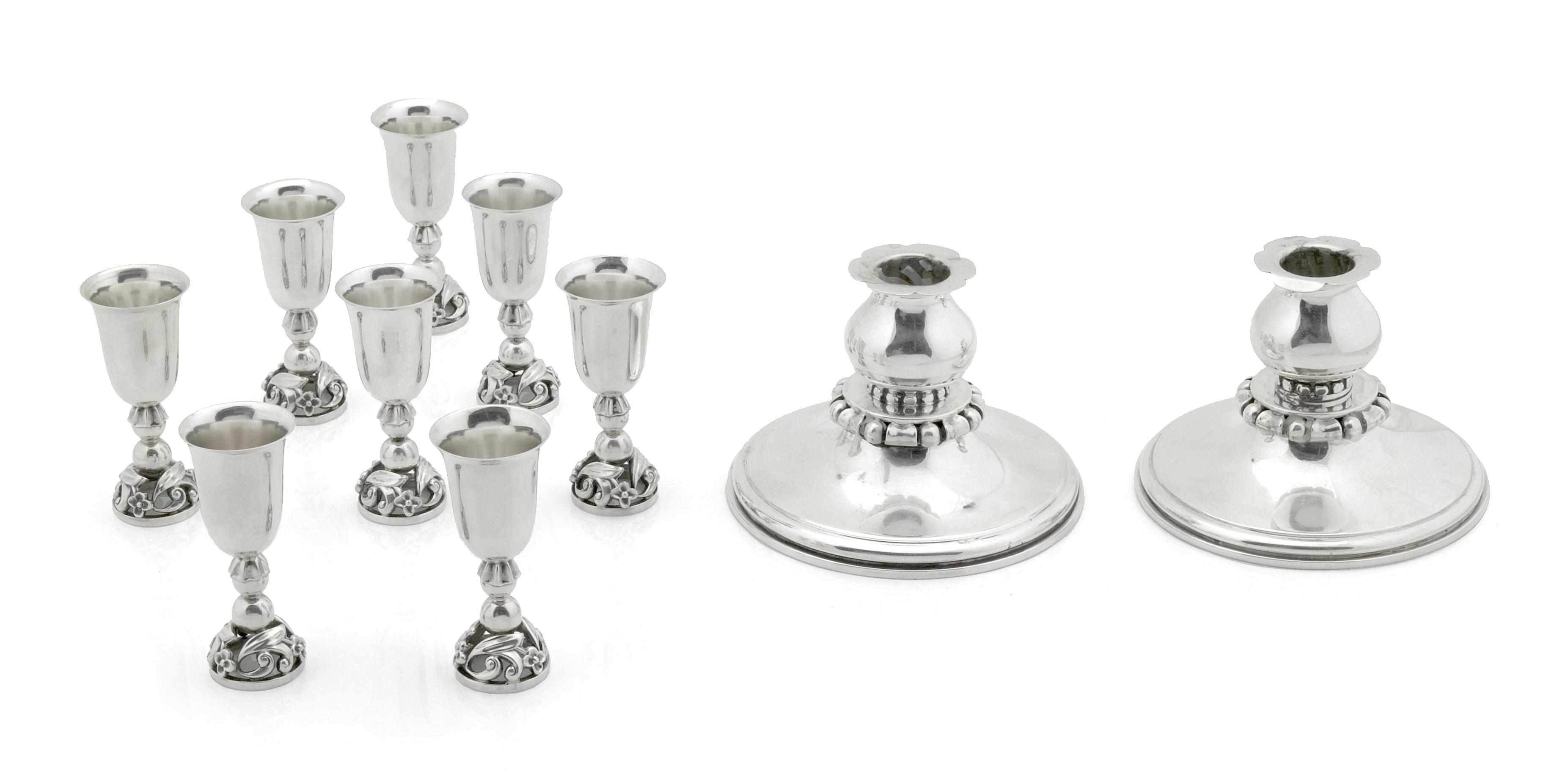 Appraisal: A group of sterling table articles Georg Jensen Inc USAInternational